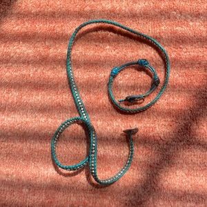 Blue green Chan luu wrap bracelet